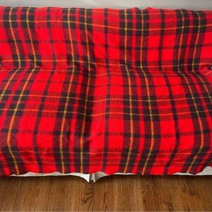 Vintage Faribo Plaid Wool Blanket USA Made